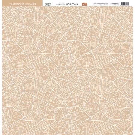 Papier imprim&eacute; 2 - Horizons - Floril&egrave;ges Design