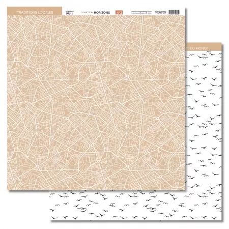 Papier imprim&eacute; 2 - Horizons - Floril&egrave;ges Design