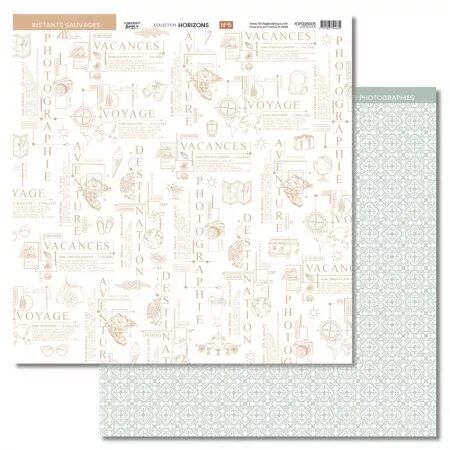 Papier imprim&eacute; 5 - Horizons - Floril&egrave;ges Design
