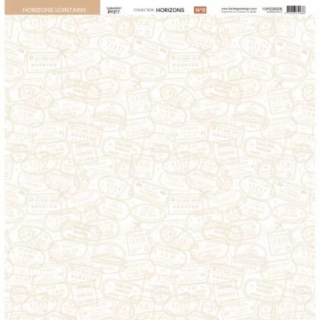 Papier imprim&eacute; 8 - Horizons - Floril&egrave;ges Design