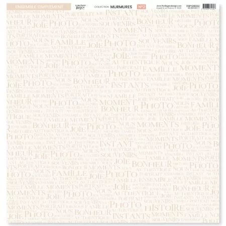 Papier imprim&eacute; MURMURES 2 - Floril&egrave;ges design