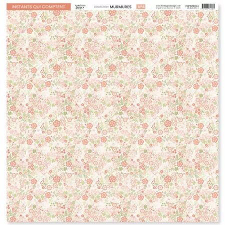 Papier imprim&eacute; MURMURES 4 - Floril&egrave;ges design