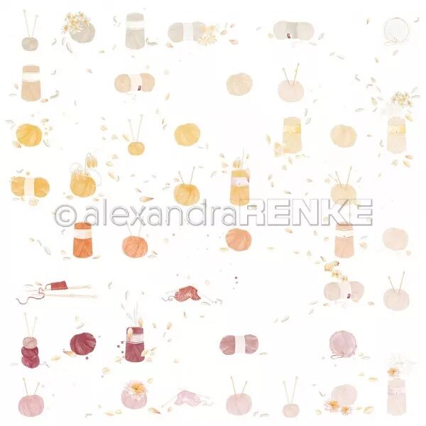 Papier Motifs laine - Alexandra Renke
