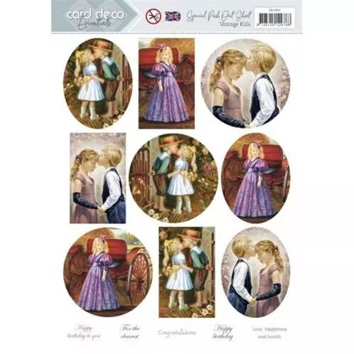 Papier pr�d�coup� - Vintage Kids
