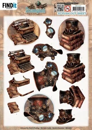 Papier Push out - Berrie\'s Beauties - Steampunk - Objects - Find-It