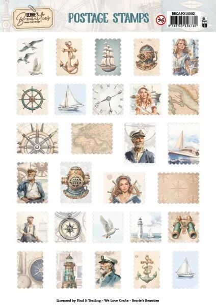 Papier Push out - Postage Stamps - Marine