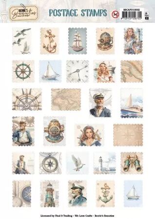 Papier Push out - Postage Stamps - Marine