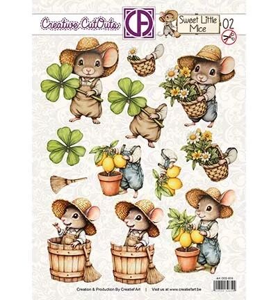Papier Push out 3D - Sweet Mice Paradise