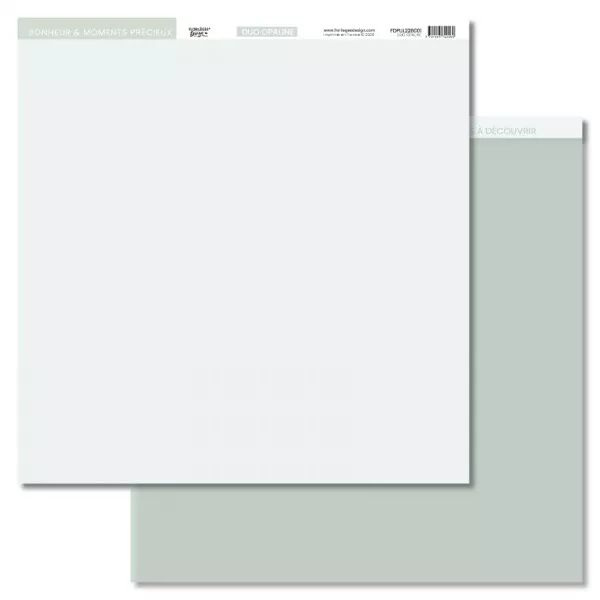 Papier uni DUO OPALINE - Horizons - Floril�ges Design