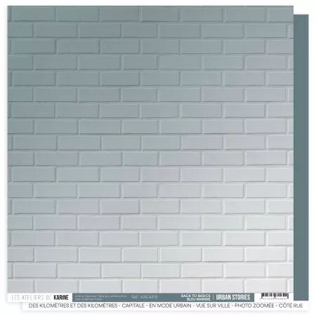 Papier Urban Stories Back to basics 10 \  Bleu Marine \  - Ateliers de Karine