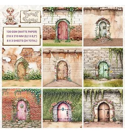 Papiers 20x20 - Forest Fairies 