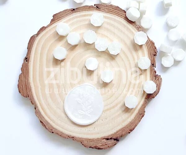 Pastilles de cire - Blanc nacr�