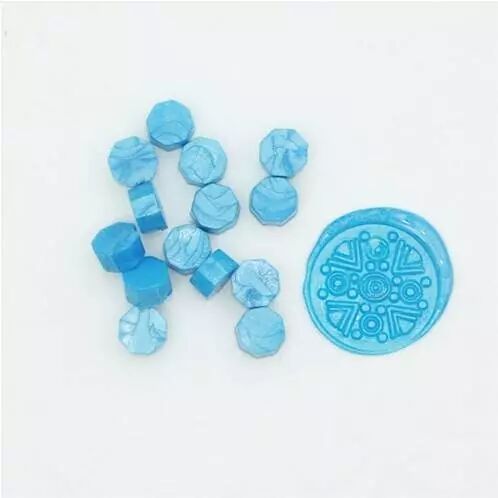 Pastilles de cire - Bleu nacr�
