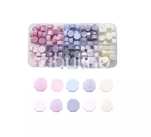 Pastilles de cire � cacheter - Combo cama�eu Rose mauve