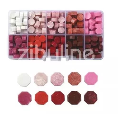 Pastilles de cire � cacheter - Combo cama�eu rose