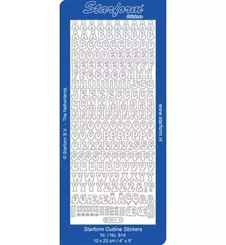 Peel Off - Alphabet - Majuscule - Argent