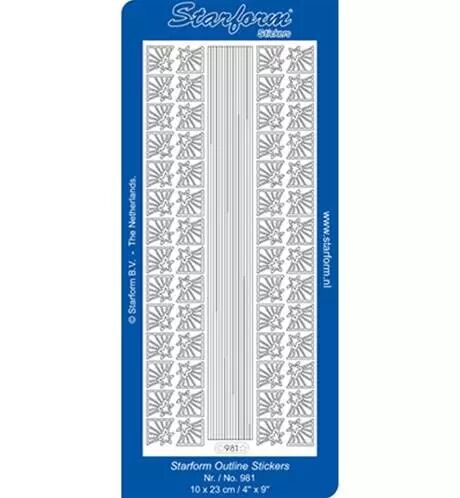 Peel Off - Bordures coins �toiles #981 - Or