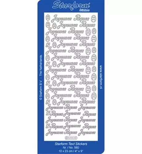 Peel Off - Joyeuses P�ques - Argent