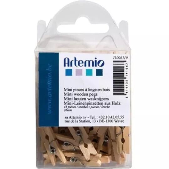 Pinces � linge en bois - 2.6 cm