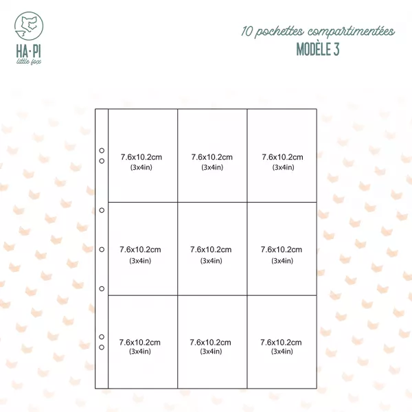Pochettes compartiment�es - Bande Originale Face A - Mod�le 3
