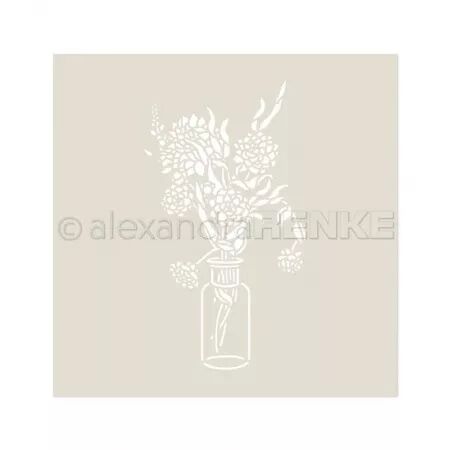 Pochoir -  Bouquet de dahlias - Alexandra Renke