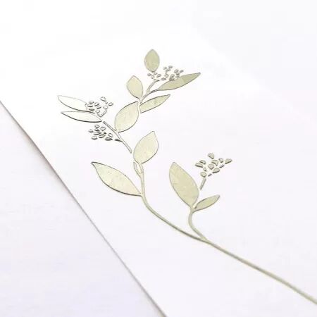 Pochoir -  branche de feuilles - Alexandra Renke