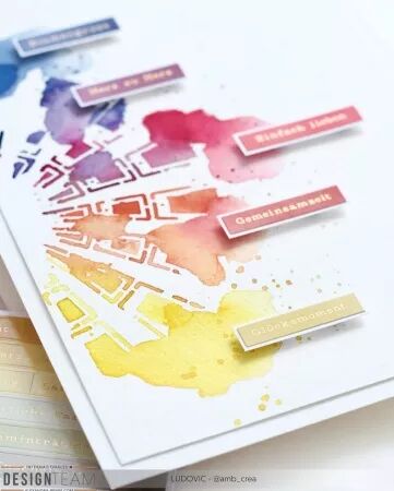 Pochoir -  Cartes des couleurs - Alexandra Renke