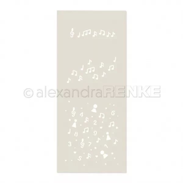 Pochoir -  Musique et confettis - Alexandra Renke