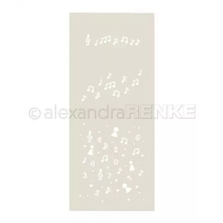 Pochoir -  Musique et confettis - Alexandra Renke