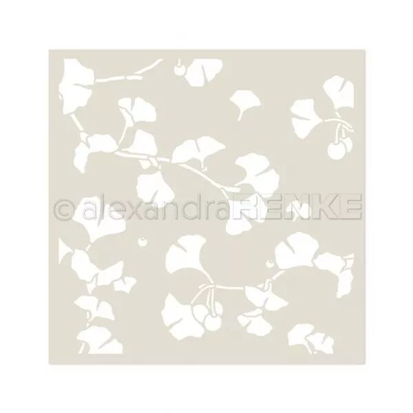 Pochoir -  Tourbillon de ginkgo - Alexandra Renke