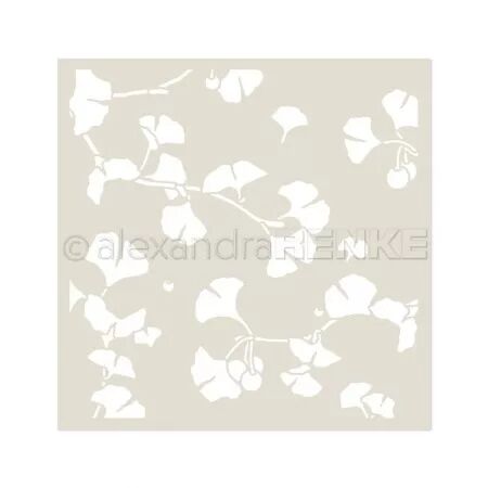 Pochoir -  Tourbillon de ginkgo - Alexandra Renke