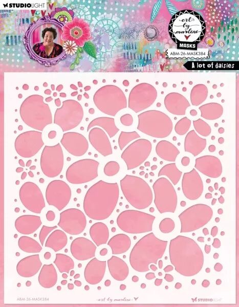 Pochoir - A lot of daisies - Art by Marlene