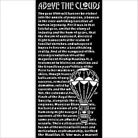 Pochoir - Above the Clouds - The Owl\'s House - Stamperia
