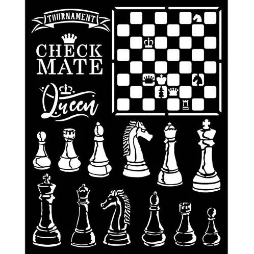 Pochoir - Alice Check Mate