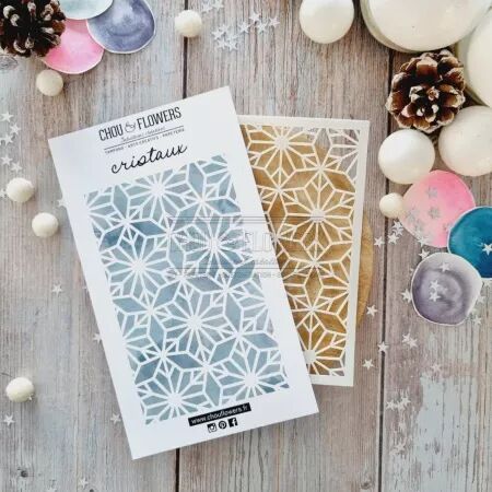 Pochoir - Altitude - Cristaux - Chou Flowers