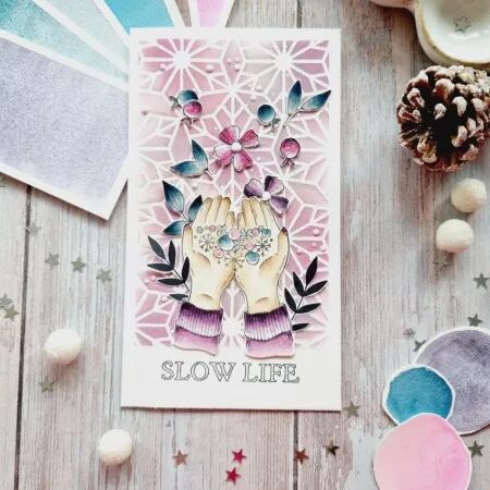 Pochoir - Altitude - Cristaux - Chou Flowers