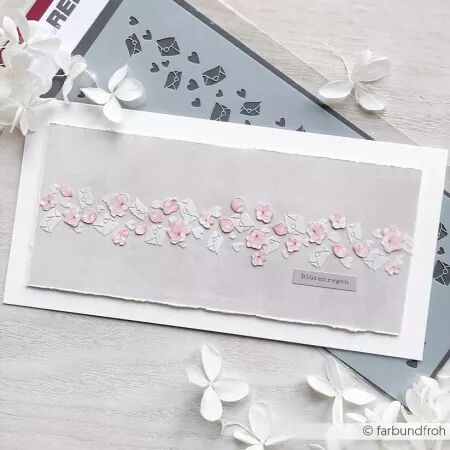 Pochoir - Bandes de coeurs - Alexandra Renke