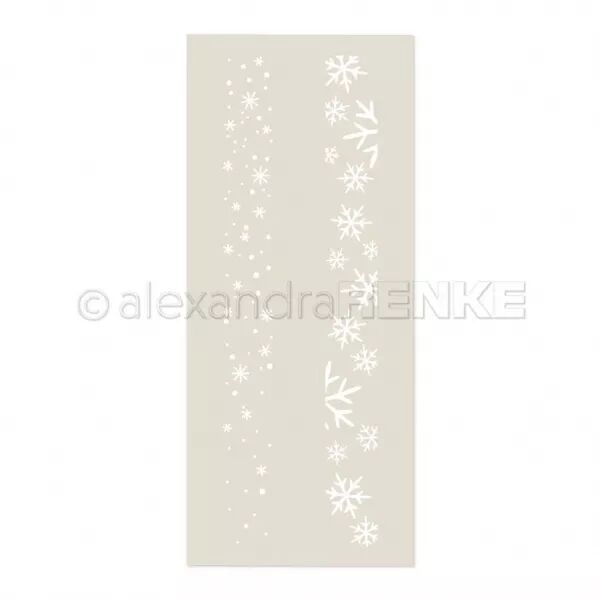 Pochoir - Bandes de flocons - Alexandra Renke