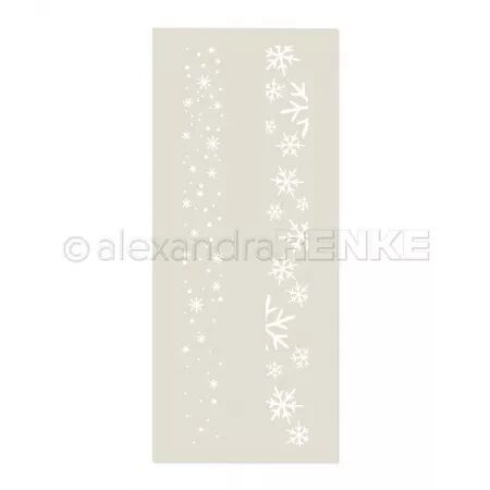 Pochoir - Bandes de flocons - Alexandra Renke