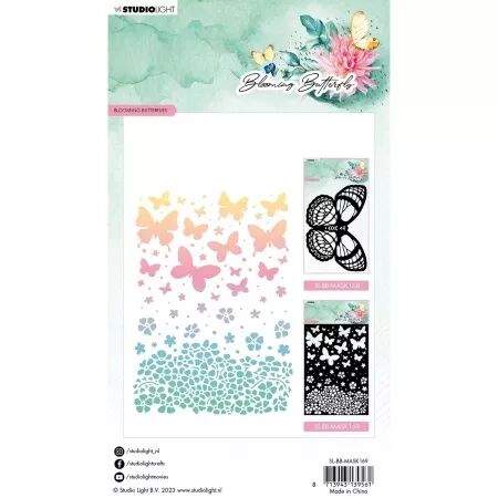 Pochoir - Blooming Butterfly