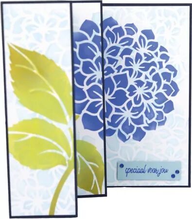 Pochoir - Blue Medow - Hydrangea