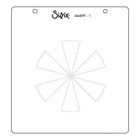 Pochoir - Color Wheel - Roue chromatique - Pochoirs à superposer - Sizzix