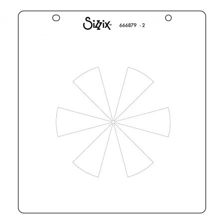Pochoir - Color Wheel - Roue chromatique - Pochoirs à superposer - Sizzix