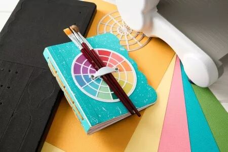 Pochoir - Color Wheel - Roue chromatique - Pochoirs à superposer - Sizzix