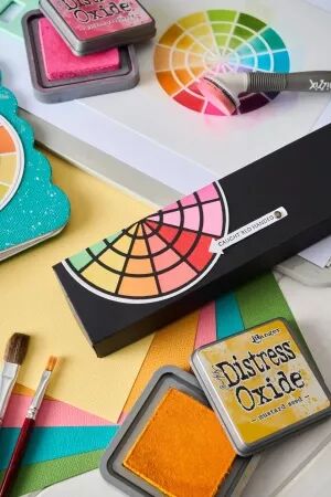 Pochoir - Color Wheel - Roue chromatique - Pochoirs à superposer - Sizzix