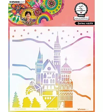 Pochoir - Curious castle - Art by Marlene