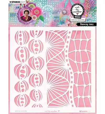 Pochoir - Dancing lines - Art by Marlene