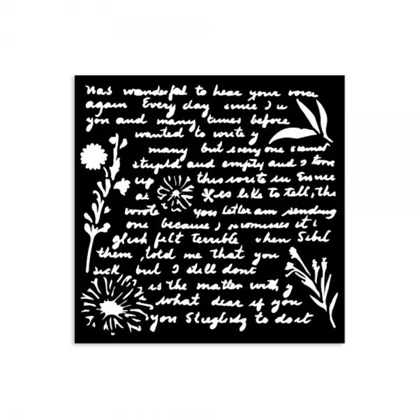 Pochoir - Ecriture - Stamperia