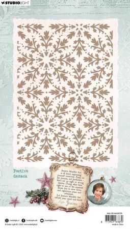 Pochoir - Festive Damask - Christmas Blush - Studio Light