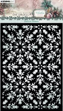 Pochoir - Festive Damask - Christmas Blush - Studio Light